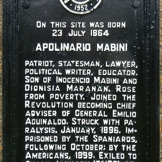 Apolinario Mabini historical marker