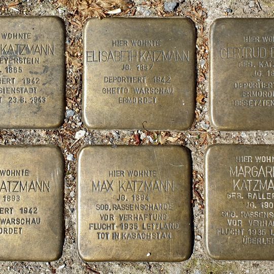 Stolperstein à la mémoire de Max  Katzmann