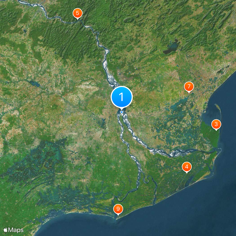 Dowleswaram Barrage Map
