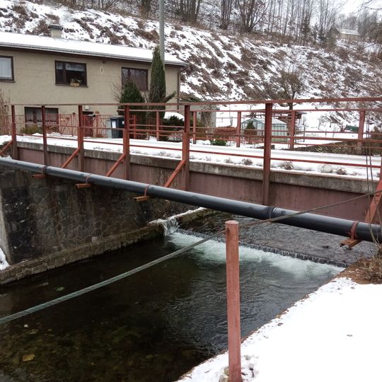 Bridge over Malé Labe in Dolní Lánov