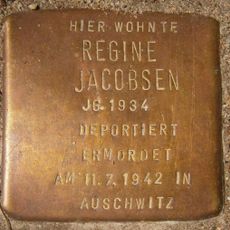 Stolperstein dedicated to Regine Jacobsen