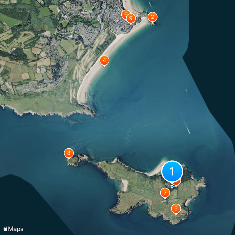 Caldey Island Map