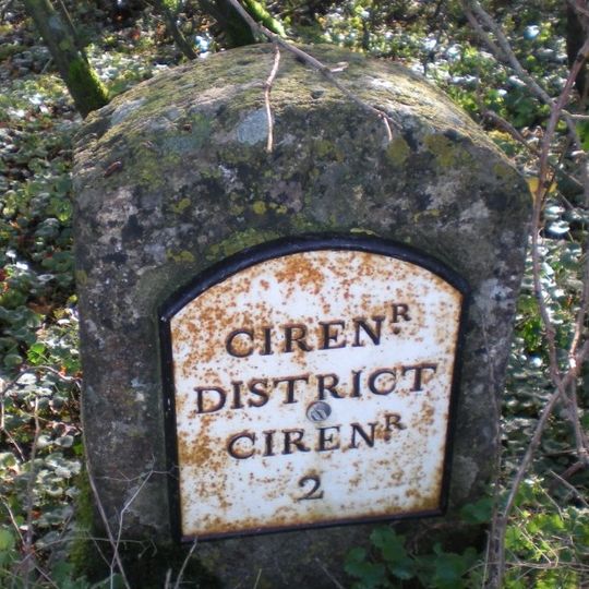 Milestone, E of jct A417