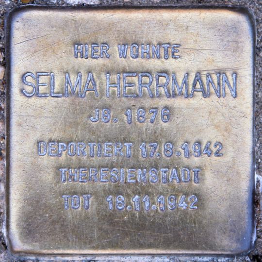 Stolperstein en memoria de Selma Herrmann