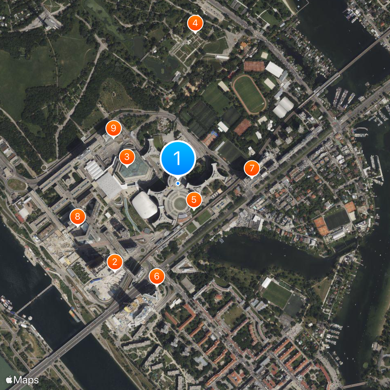 Vienna International Centre Map