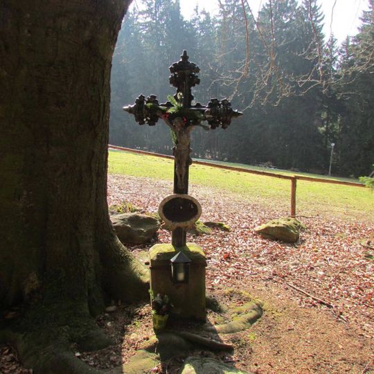 Kříž u Sluneční paseky pod Křemešníkem