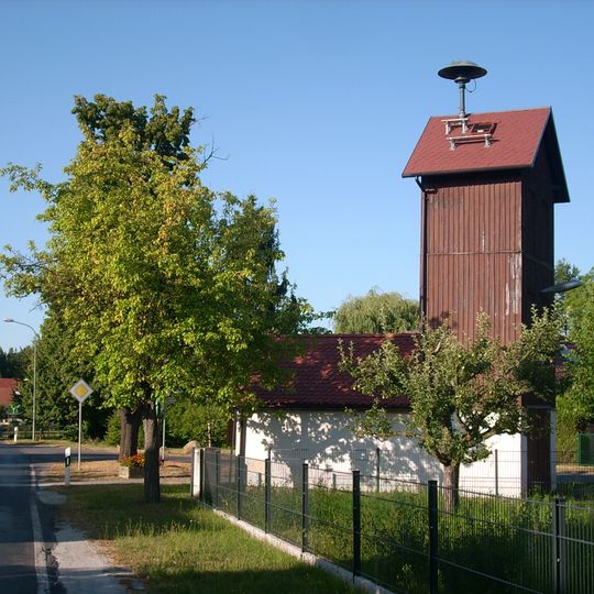 Steigerturm; Schlauchturm und Feuerwehrhaus Dorfstraße