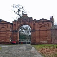 Screen, lodges and gates at Oulton Park