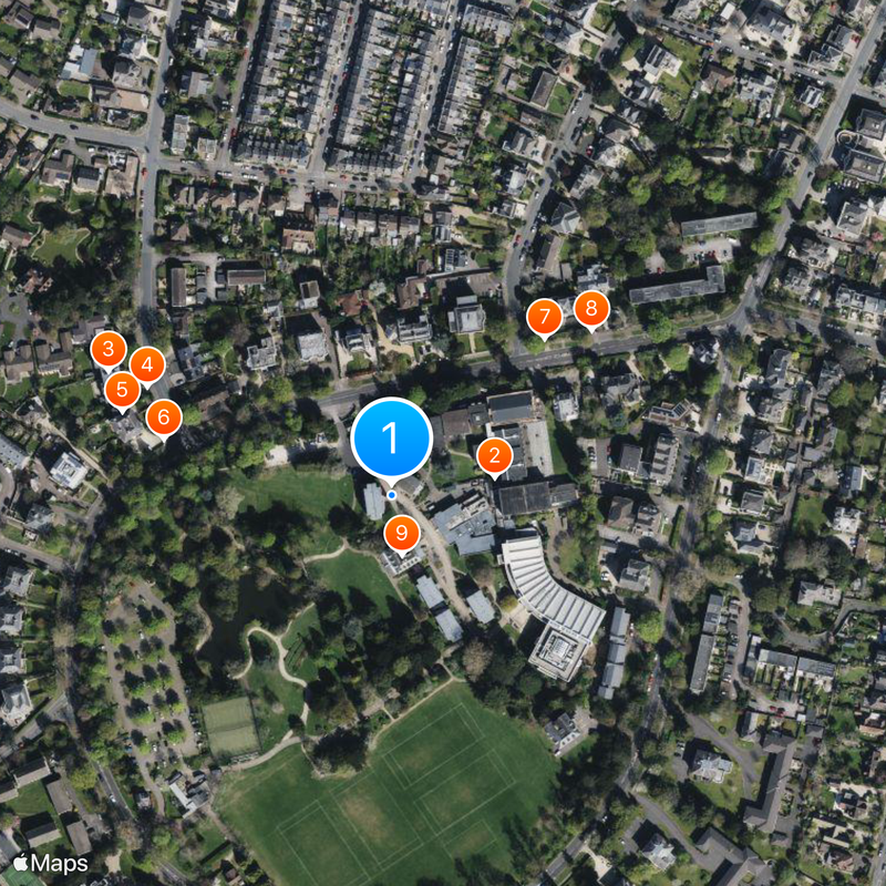 University of Gloucestershire Map