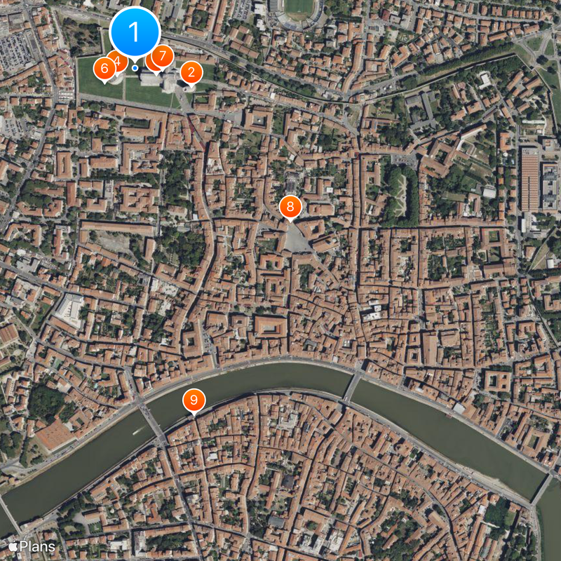 Campo dei Miracoli Mapa