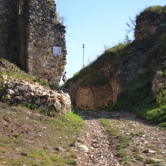 Hrad Divín, Divínsky hrad, priestor prístupový