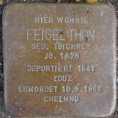 Stolperstein dedicated to Feigel Thon