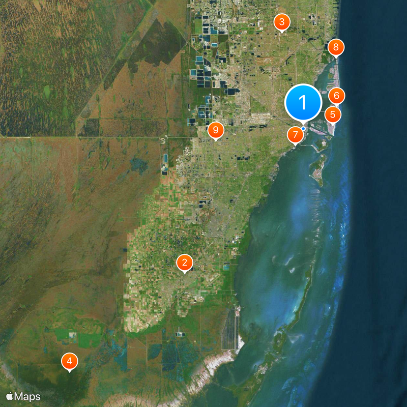 Condado de Miami-Dade Mapa