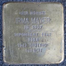 Stolperstein à la mémoire d’Irma Mayer