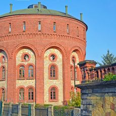 Water tower, water tank and lion relief Gellertstraße 15
