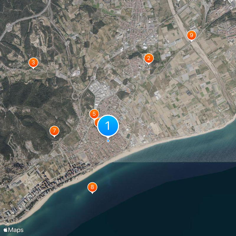 Malgrat de Mar Mappa