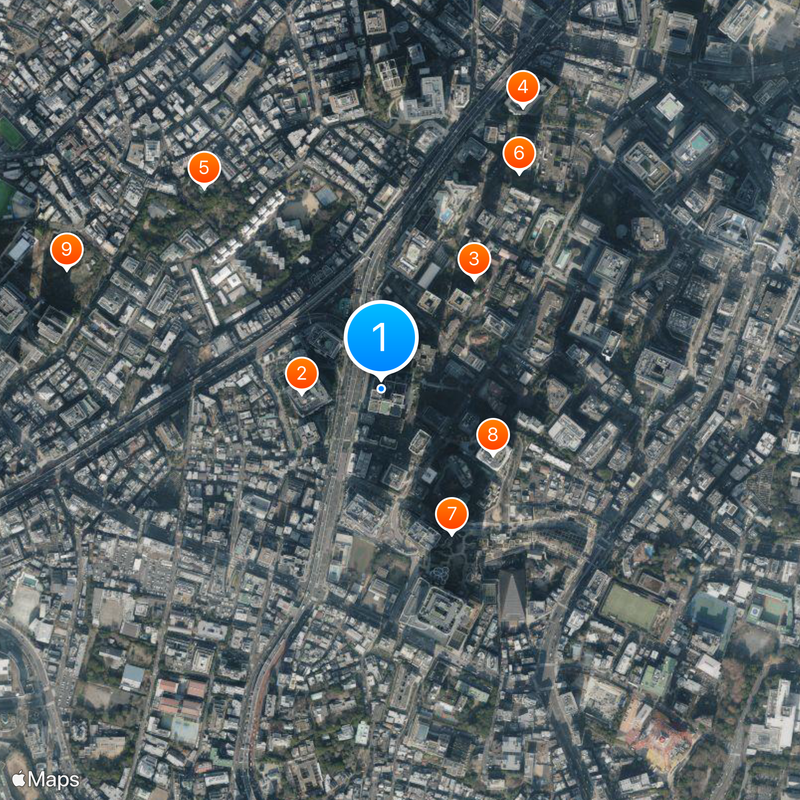 Izumi Garden Tower Map