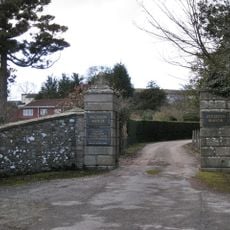 Pair Of Entrance Piers At East Entrance To Ingsdon School, Including The Flanking Walls