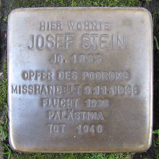 Stolperstein en memoria de Josef Stein