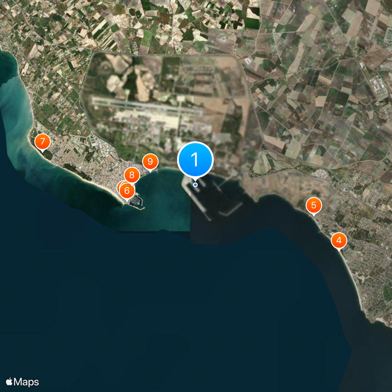 Base Naval de Rota Mapa