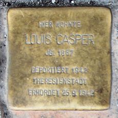 Stolperstein en memoria de Louis Casper