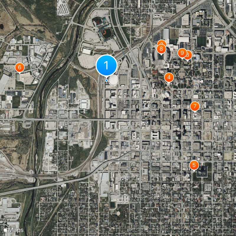 Pinnacle Bank Arena Map