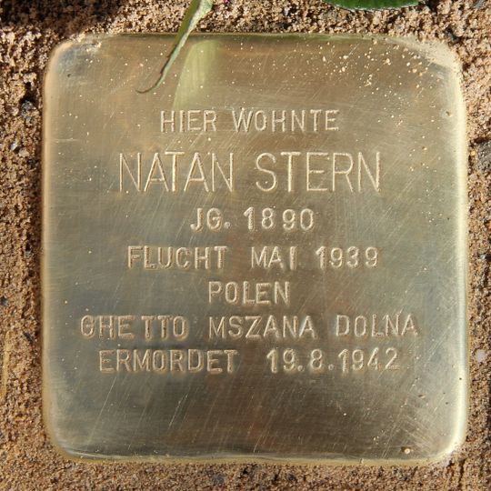 Stolperstein dedicated to Natan Stern