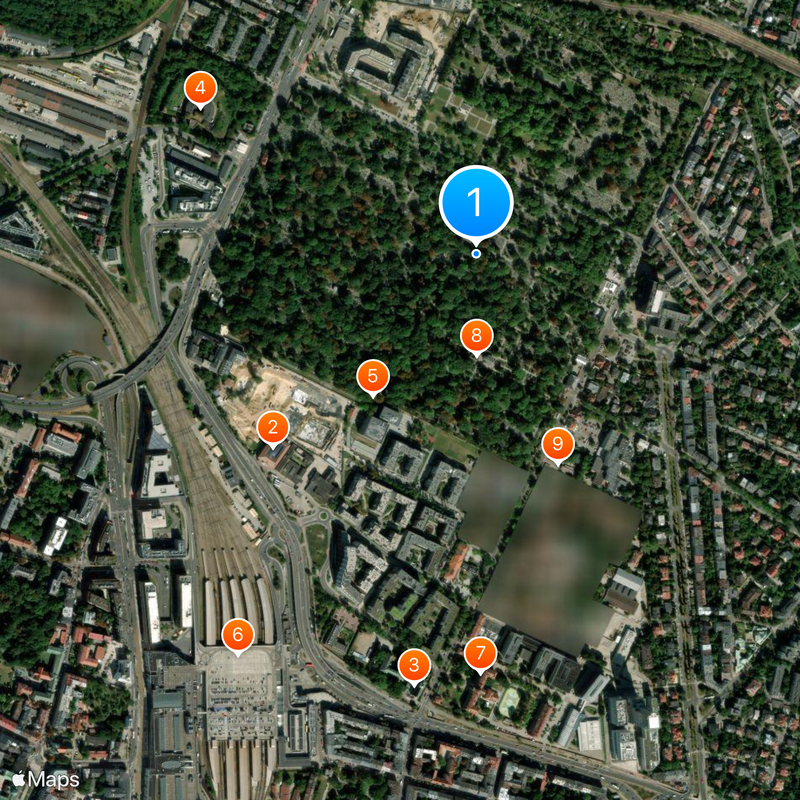 Rakowicki Cemetery Map