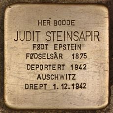 Stolperstein dedicated to Judit Steinsapir
