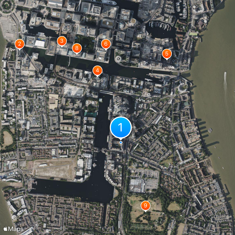 London Arena Map