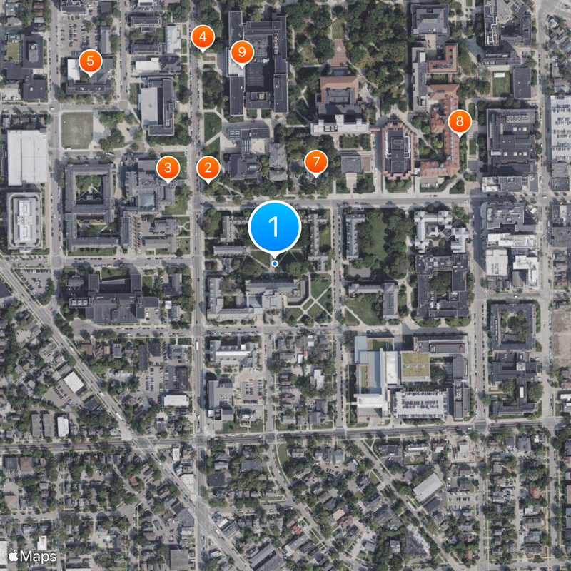 University of Michigan Law School Karte