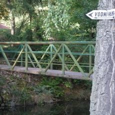 Lávka přes Klabavu u vodního hamru Dobřív