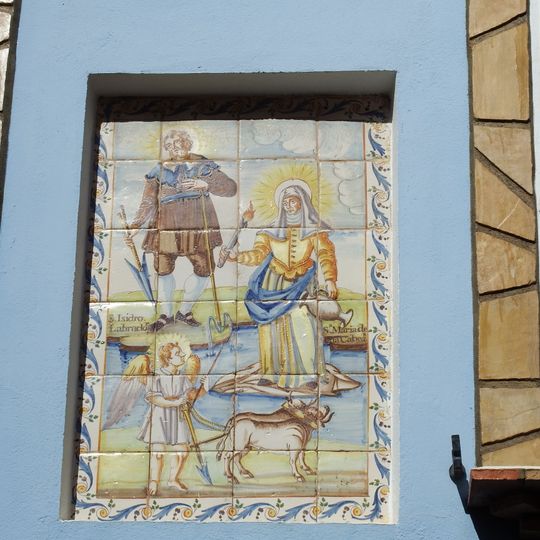 Retablo cerámico de San Isidro