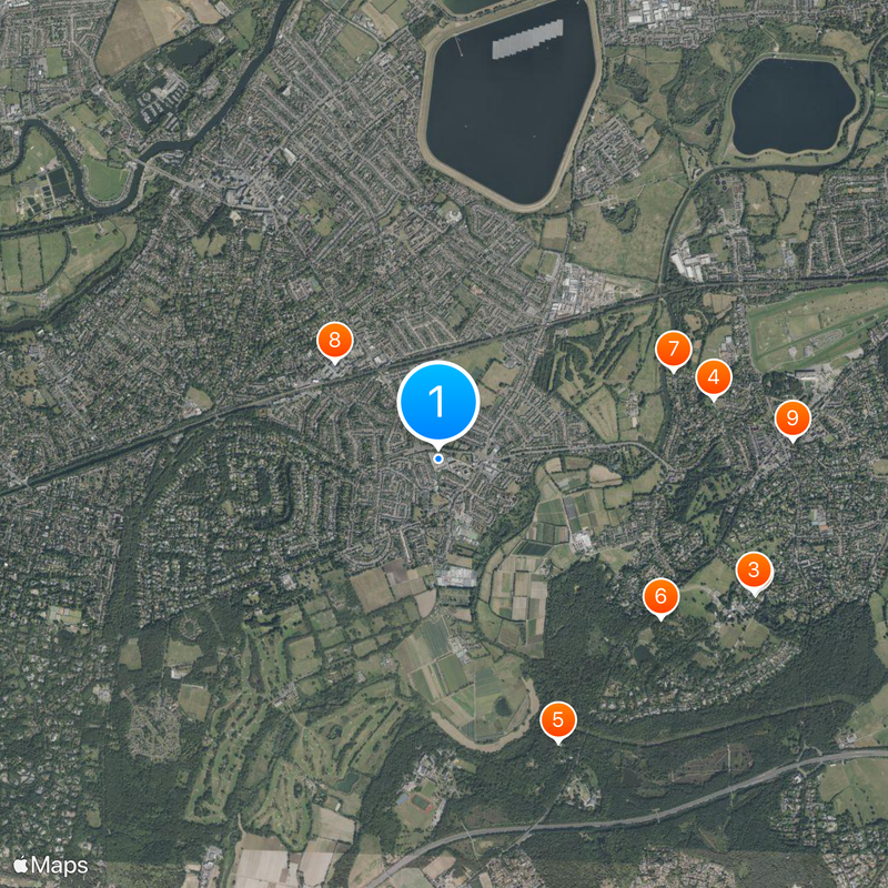 Hersham Map
