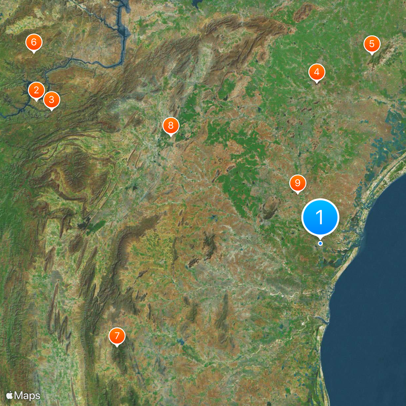 Distretto di Prakasam Mappa