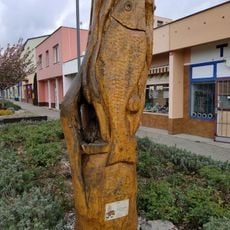 Statue Týnecké ryby in Týnec nad Sázavou