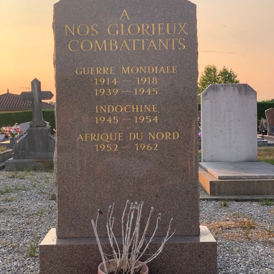 War memorial of Cemetery of Marboz