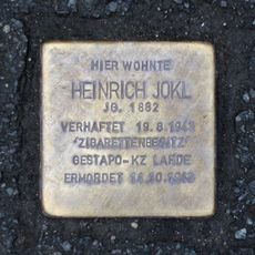 Stolperstein à la mémoire de Heinrich Jokl