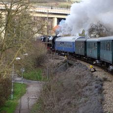 Railway bridge over Hostímská street