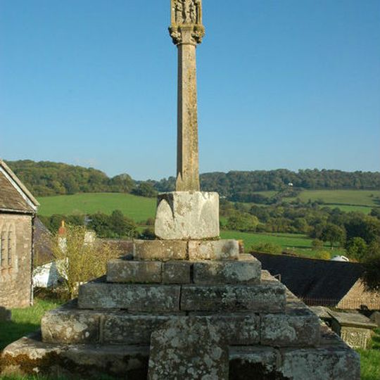 Cross in St Govan's churchyard