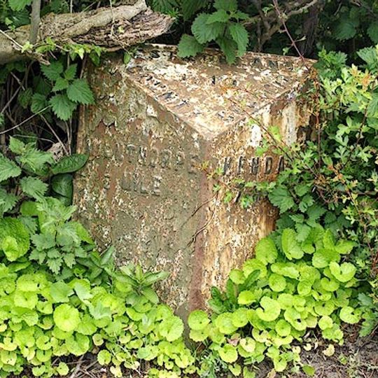 Milepost, Haverflatts, opp. St Anthony's House