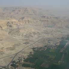 Oude stad Thebe met haar necropolis