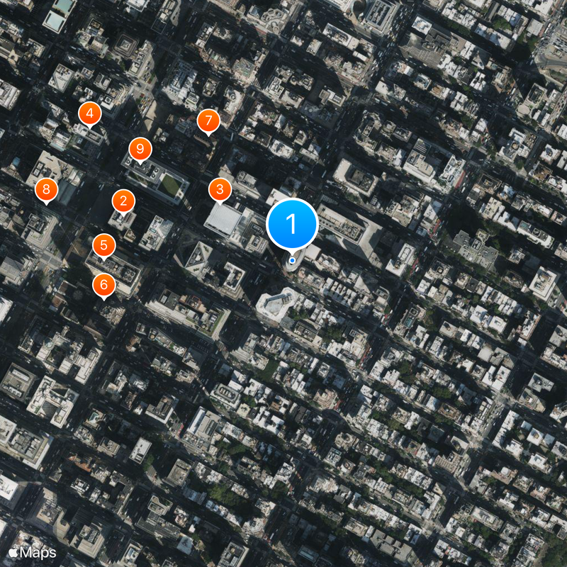 Lipstick Building Mapa