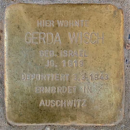 Stolperstein für Gerda Wisch