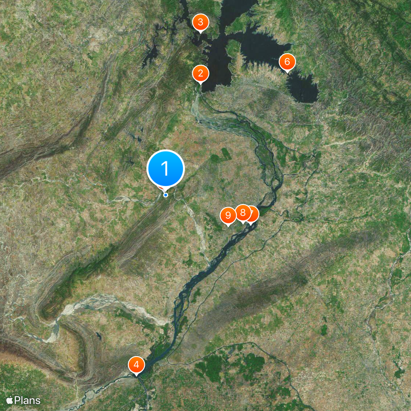 Fort de Rohtas Carte