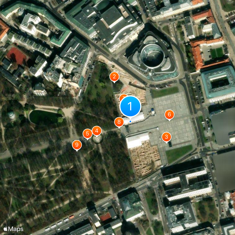Tomb of the Unknown Soldier, Warsaw Map