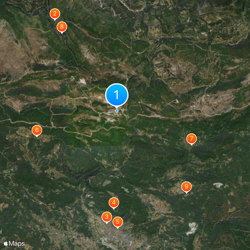 Camp de Canjuers Map