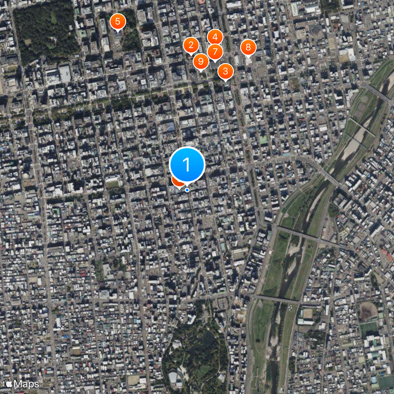 Susukino Map