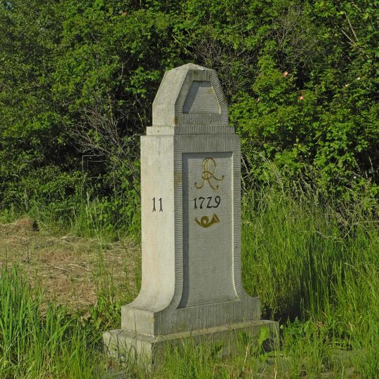 Polish-Saxon Post Milestones in Borna Bahretal
