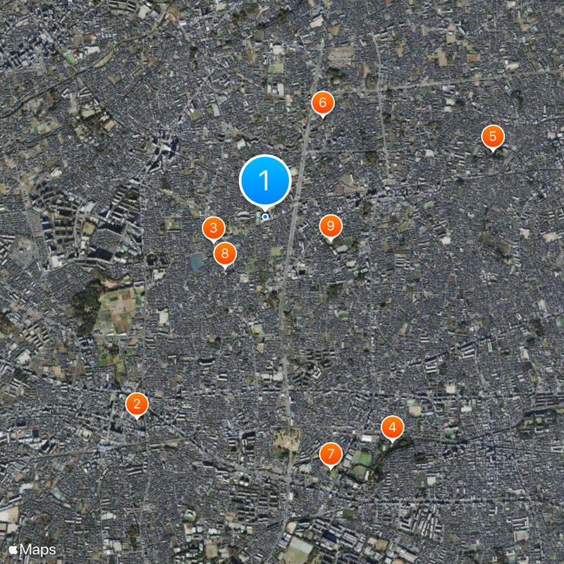 Tokyo Metropolitan Hoya Senior High School Map